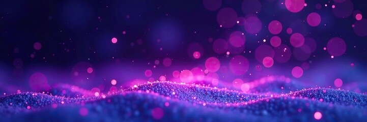 Wall Mural - Sparkling purple glitter on a winter night sky, glitter, purple, abstract