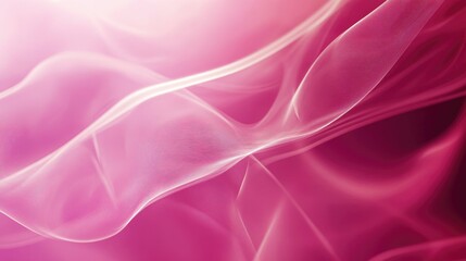 Leinwandbilder - Abstract Fluid Waves in Shades of Pink Soft Background for Digital Design and Art Projects