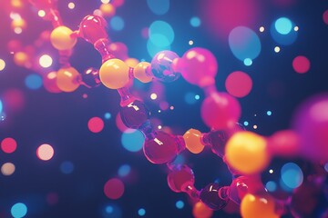 biotechnology illustration showcasing dna modification, synthesis, and replication processes, vibran