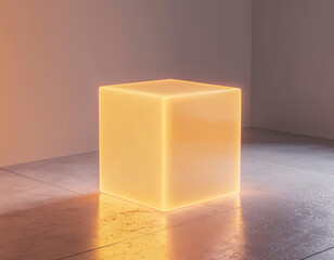 Canvas Print - Glowing Cube Display