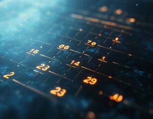 Digital Calendar Glow