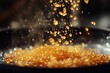 © Andrii Savchuk - Golden honey pouring in slow motion with glowing light