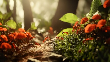 Ants in the Forest: A Macro Nature Photography