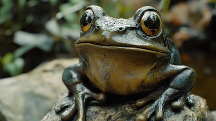 Wall Mural - Close-up of a Frog in its Natural Habitat