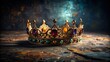© Supittra - Ancient Cursed Crown: A Relic of Tragedy and Mystery - Stock Photo