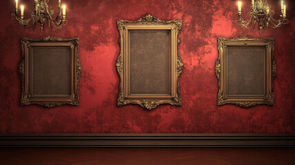 retro background with decorative frames