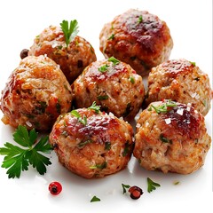 Wall Mural - meatballs with potatoes