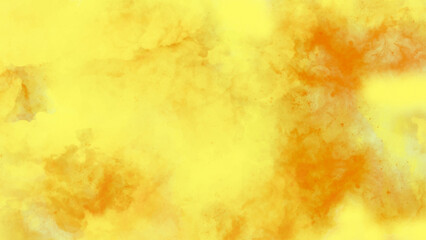 Wall Mural - Abstract orange watercolor background grunge texture. Hand drawn watercolor shades orange or yellow background with grunge texture for creative design.