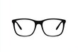 © top images - Minimalist black eyeglasses illustration on white background