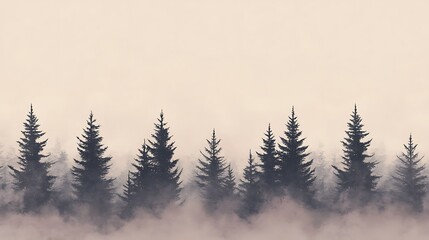 Wall Mural - Abstract background of mist in the forest