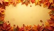 © SirArbusto - Fondo texturizado de hojas de otoño con espacio para texto o gráficos