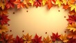 © SirArbusto - Fondo texturizado de hojas de otoño con espacio para texto o gráficos