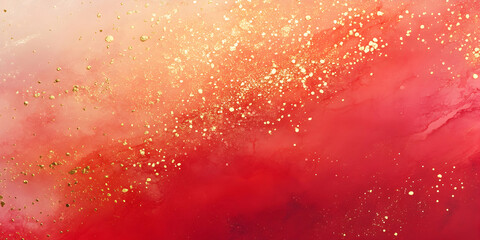Canvas Print - abstract red and gold glitter background: this captivating abstract background features a mesmerizin