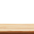 © Studio - empty wooden tabletop isolated