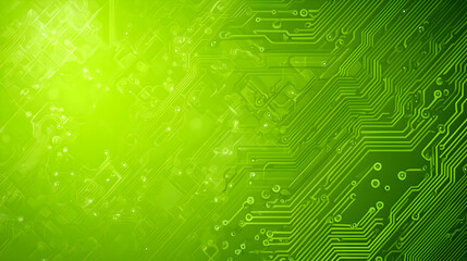 abstract green circuit board illustration