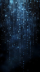 Poster - Abstract Background Digital Rain