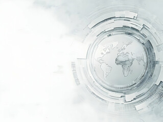 Wall Mural - Abstract Tech Globe Illustration