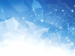 abstract blue network background illustration