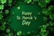 © STOCK IMAGES STALL - St. Patrick's Day backdrop filled with shamrocks and clovers, Ireland Saint Patrick's festivity, St Patrick advertising banner