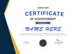 © Color Craft - Modern certificate of achievement template. Business, Award, Training achievement certificate or diploma design