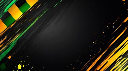 Poster - Abstract racing background with vibrant colors and dynamic brushstrokes. (1)