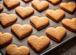 © Man888 - Delicious Heart-Shaped Cookies: Valentine's Day Baking Stock Photo