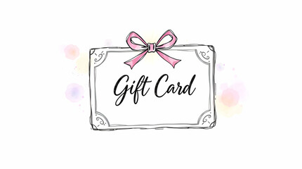 Wall Mural - luxurious gift card for Christmas 