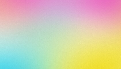 Wall Mural - colorful pink, yellow and turquoise gradient noisy grain background texture