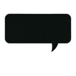 © Elinadwi - Black speech bubble on dark background; communication,  website design element.