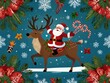 © Andrian Supyanda - Santa Claus Reindeer Christmas Holiday Winter Festive Design