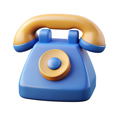 Wall Mural - phone with a ring 3d icon