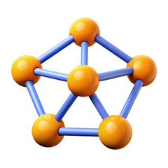 molecule 3d icon