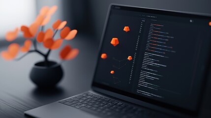 Wall Mural - a dark themed ide with multiple code files open, showcasing the complexity of a software project and