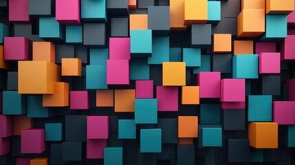 Wall Mural - a conceptual representation of different programming languages as building blocks, highlighting the 