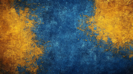 Poster - Vibrant gradient texture showcasing a beautiful blend of blue, yellow, and red hues. old color grunge abstract background with texture