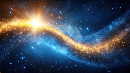 Wall Mural - Cosmic River of Stars and Light