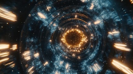 Wall Mural - Cosmic Tunnel of Light