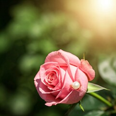 Wall Mural - pink rose