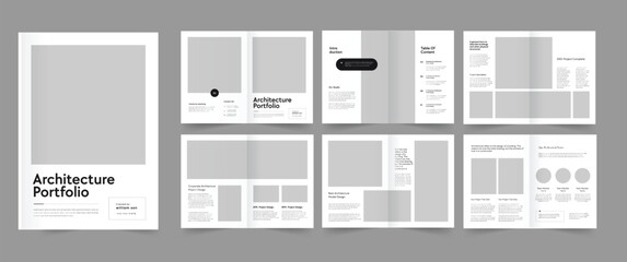 Wall Mural - multipurpose portfolio, architecture portfolio, interior portfolio design, architect brochure design