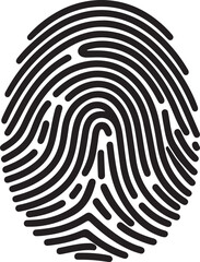 unique fingerprint identification system illustration