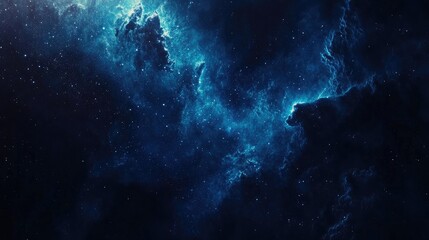 aerial view of the milky way galaxy showcasing a deep blue cosmic background with vibrant nebulae an