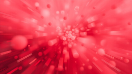 Wall Mural - blurred red zoom perspective background. abstract soft explosion effect. generative ai