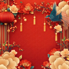 Wall Mural - chinese new year decoration