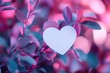 © Alfath - Pastel heart on vibrant foliage.