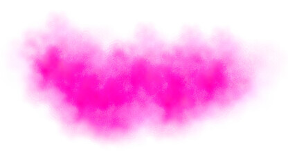 Wall Mural - pink smoke explosion. pink clouds on transparent background