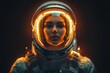 © Tanu - Female astronaut in illuminated space suit showcases future of exploration and technology