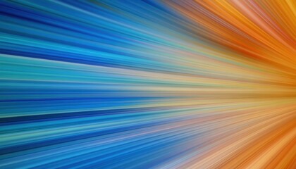 Wall Mural - vibrant motion blur background showcasing a blend of blue and orange hues, ideal for dynamic and ene