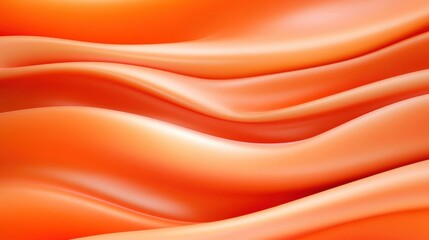 Wall Mural - vibrant orange curves create a smooth, flowing texture that adds warmth and energy to any design.