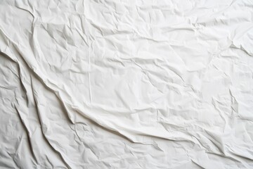 Canvas Print - Textured white crumpled fabric background, ideal for creative projects and design applications.