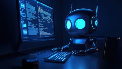 Cybernetic Coder: A Robot's Night Shift